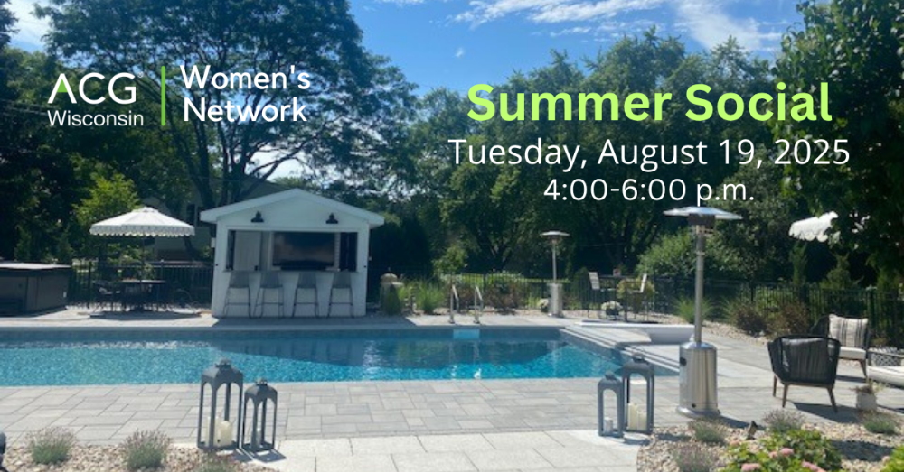 ACG WI Women's Network August 2025 Summer Social