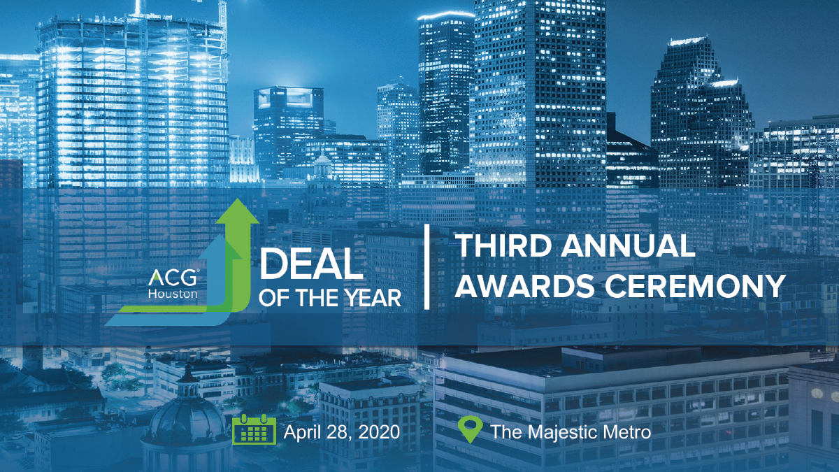 Deal of the Year Awards Ceremony ACG Houston