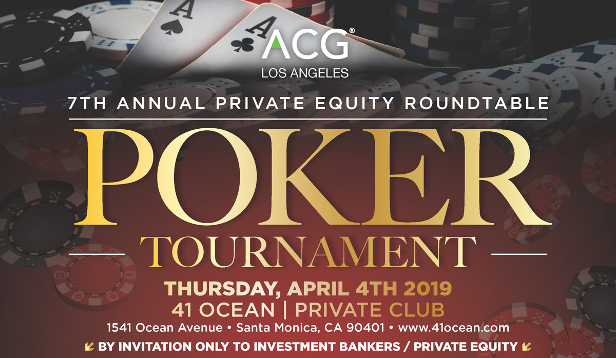 Acgla Pe Roundtable 7th Annual Poker Tournament Apr 4 2019