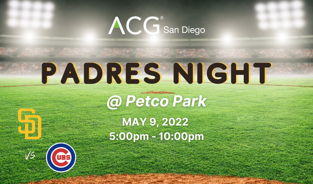 ACG San Diego, Padres Night at Petco Park 2022