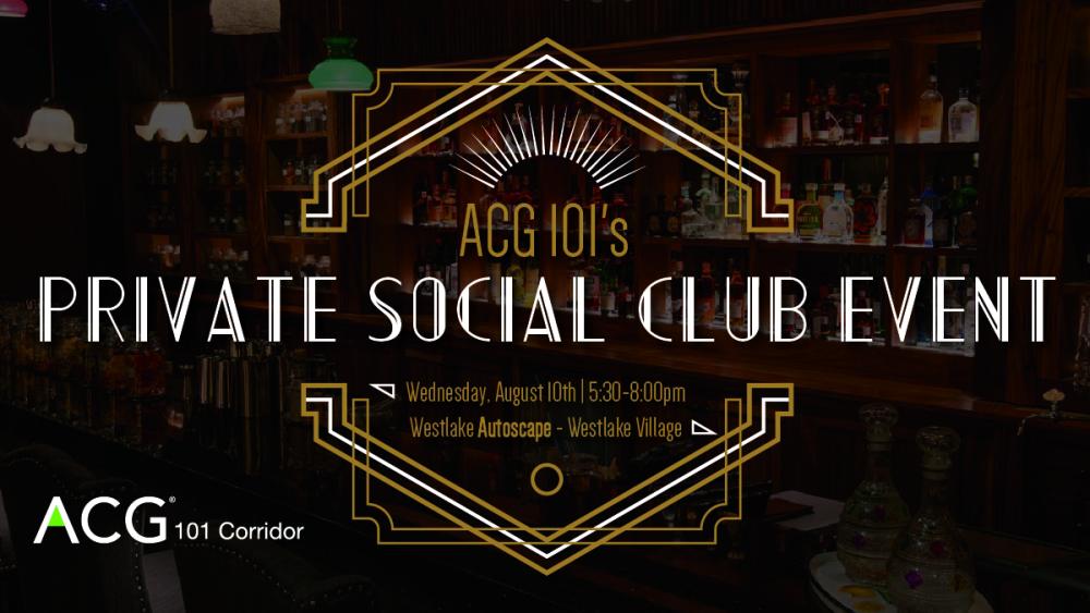 ACG 101 Private Social Club Event | ACG 101 Corridor